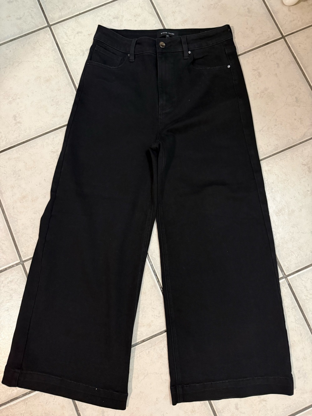 Risen Black Wide-leg Women’s Jeans Size 13